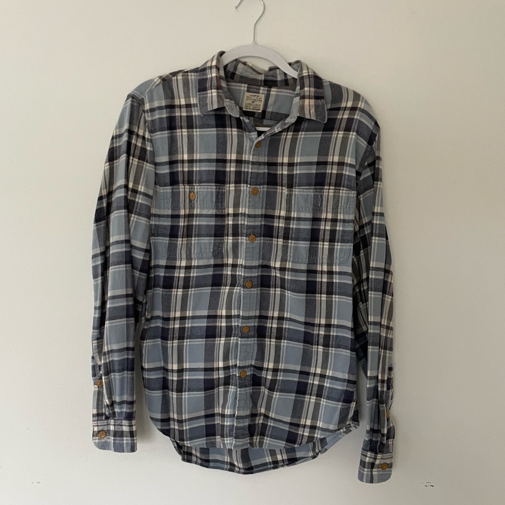 J.Crew Men’s Flannel Shirt Medium Slim
